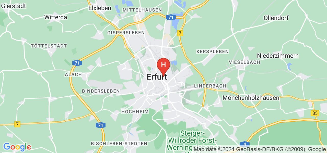 Friedrich Engels Str. 7,99086 Erfurt