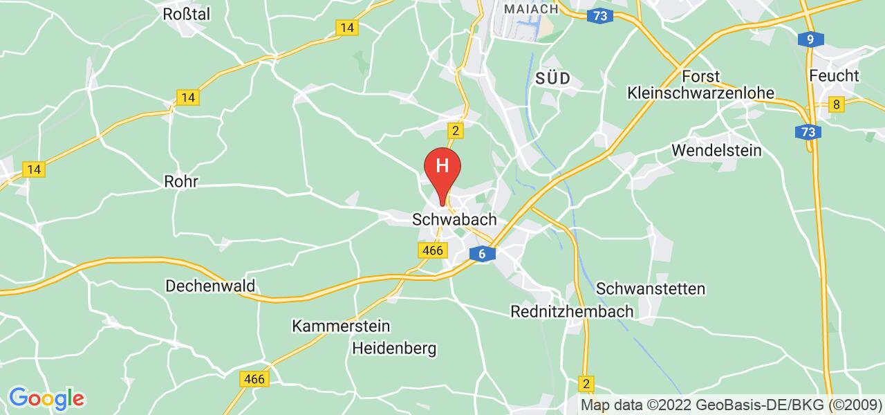 Eichwasenstraße 7,91126 Schwabach