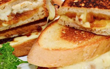 Grilled Cheese Sandwich Nahaufnahme