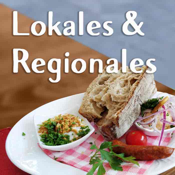Dipp, Brot, Gemüse, Wurst lokales und regionales Street Food
